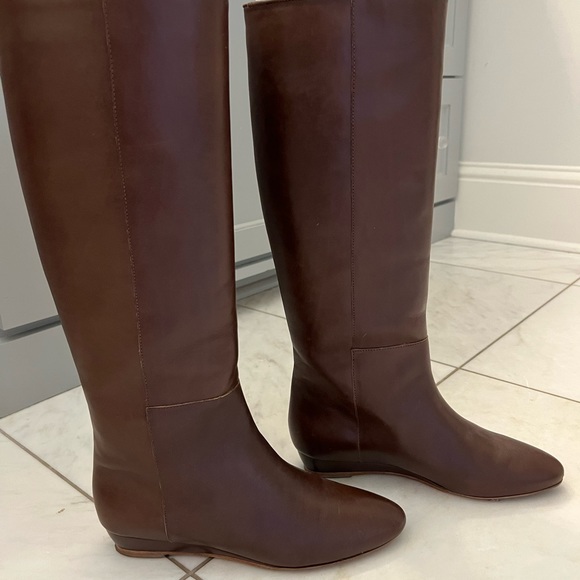 Loeffler Randall Matilde Demi-Wedge Knee Boot, Chestnut - Picture 13 of 14